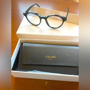 Celine black acetate eyeglasses